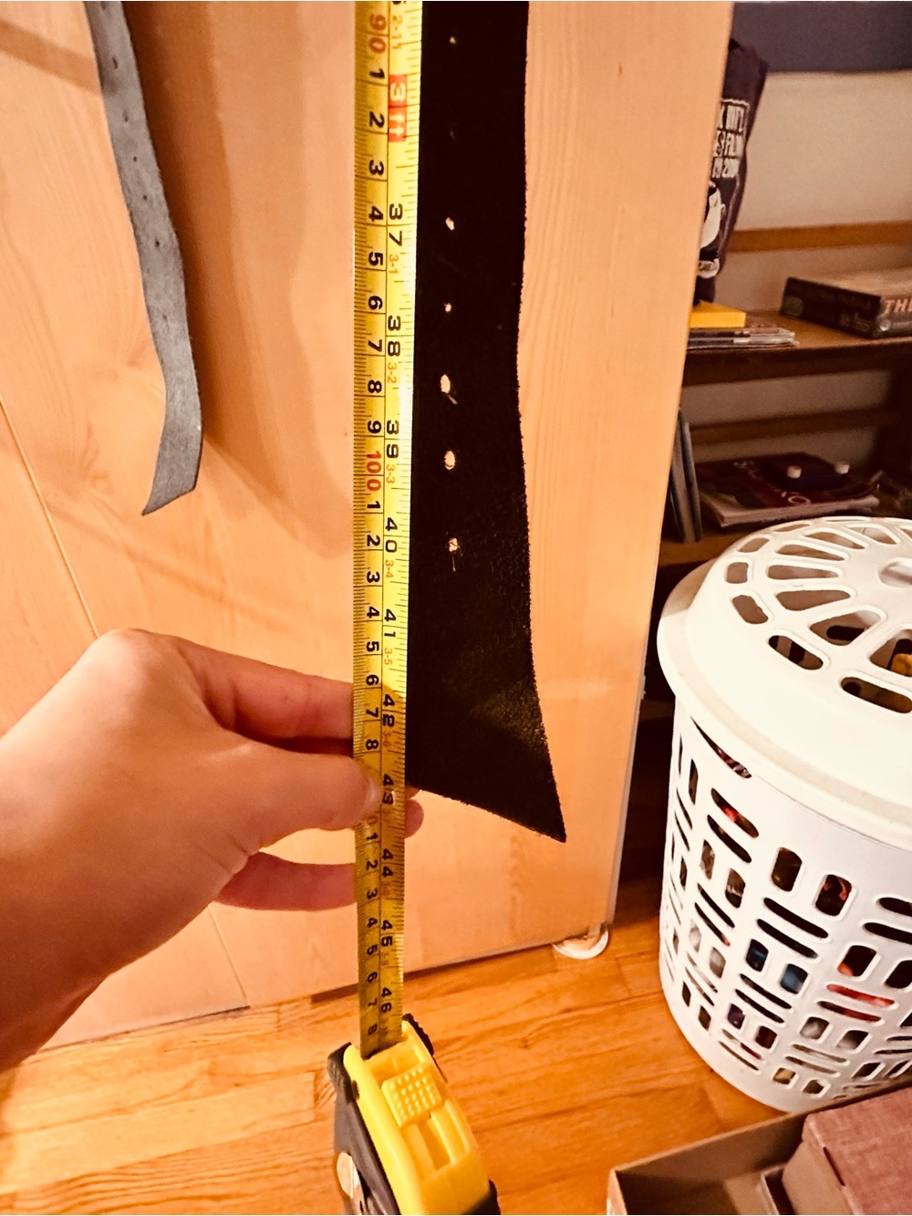 Black Suede Accent Hanging Strip - Unbranded